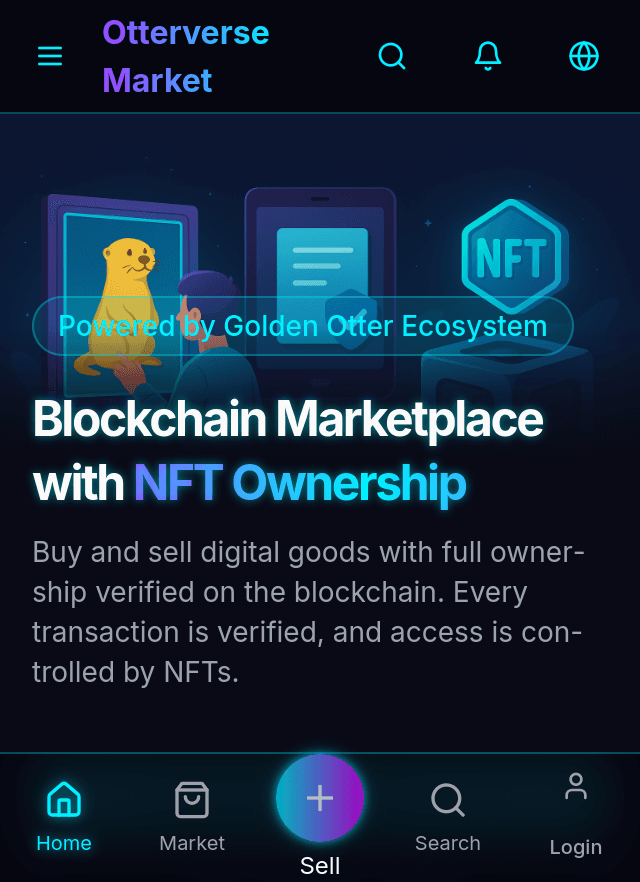 Otterverse Marketplace Interface